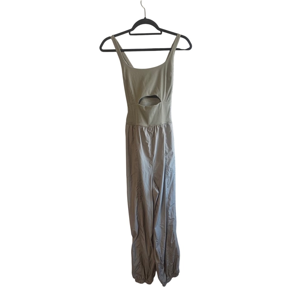 Free People Fp Movement Size Medium Sage Green Righteous Runsie Jumpsuit Active